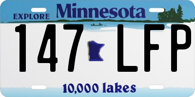 MN license plate 147LFP