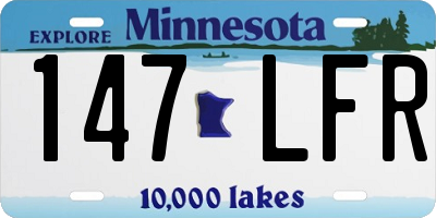 MN license plate 147LFR