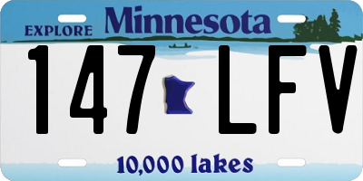 MN license plate 147LFV