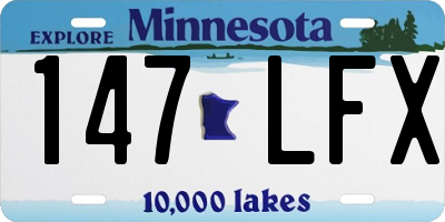 MN license plate 147LFX