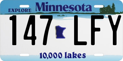 MN license plate 147LFY