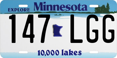 MN license plate 147LGG