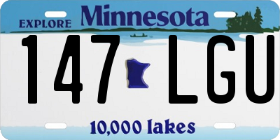 MN license plate 147LGU