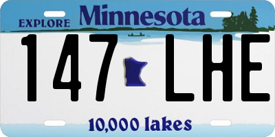 MN license plate 147LHE