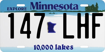 MN license plate 147LHF