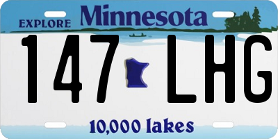 MN license plate 147LHG