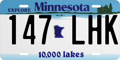 MN license plate 147LHK