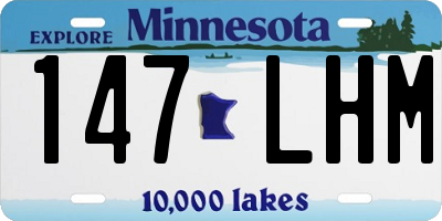 MN license plate 147LHM