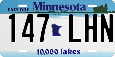 MN license plate 147LHN