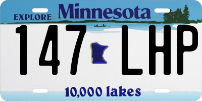 MN license plate 147LHP