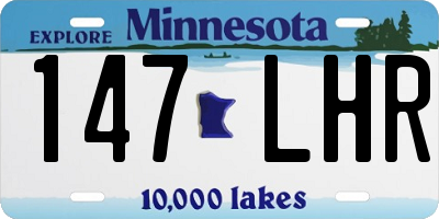 MN license plate 147LHR
