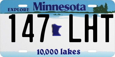 MN license plate 147LHT