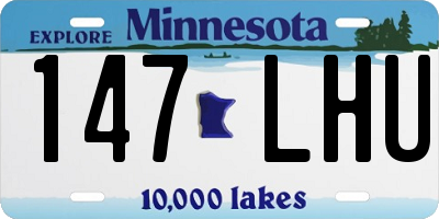 MN license plate 147LHU
