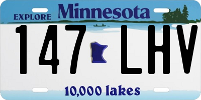 MN license plate 147LHV
