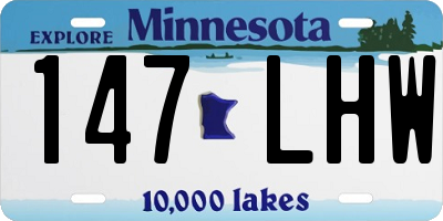 MN license plate 147LHW