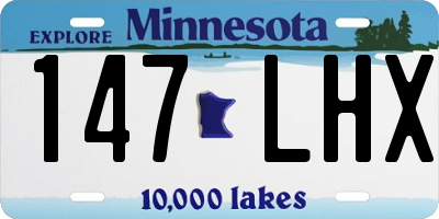 MN license plate 147LHX