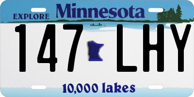 MN license plate 147LHY