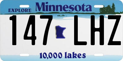 MN license plate 147LHZ