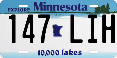 MN license plate 147LIH