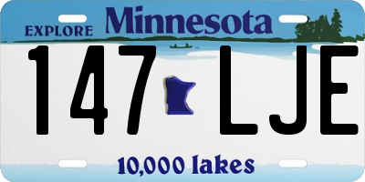 MN license plate 147LJE