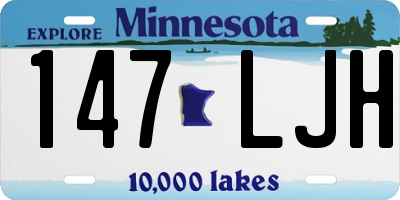 MN license plate 147LJH