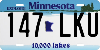 MN license plate 147LKU