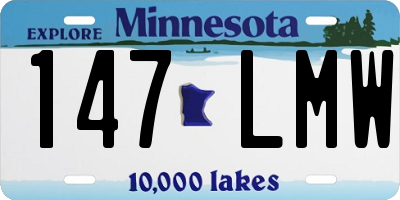 MN license plate 147LMW