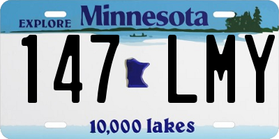 MN license plate 147LMY