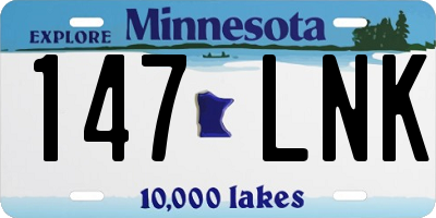 MN license plate 147LNK