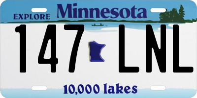 MN license plate 147LNL
