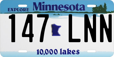 MN license plate 147LNN