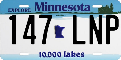 MN license plate 147LNP