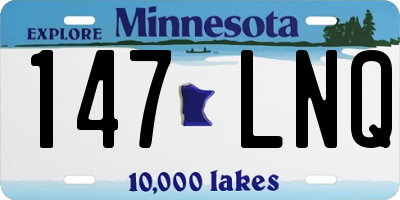MN license plate 147LNQ