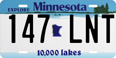 MN license plate 147LNT