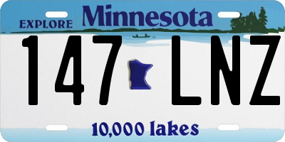 MN license plate 147LNZ