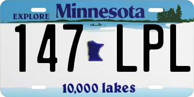 MN license plate 147LPL