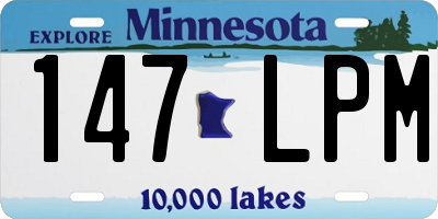 MN license plate 147LPM