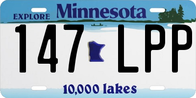 MN license plate 147LPP