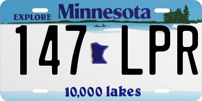 MN license plate 147LPR
