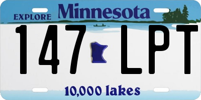 MN license plate 147LPT