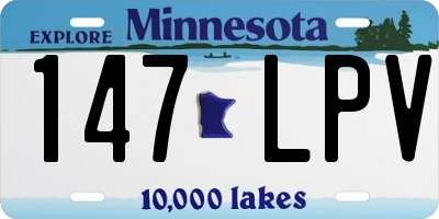MN license plate 147LPV