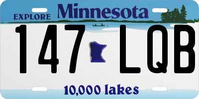 MN license plate 147LQB