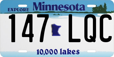 MN license plate 147LQC
