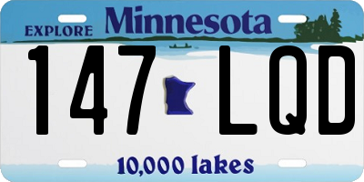 MN license plate 147LQD