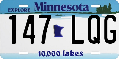 MN license plate 147LQG