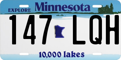MN license plate 147LQH
