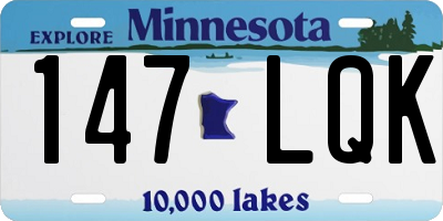 MN license plate 147LQK