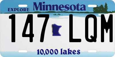MN license plate 147LQM
