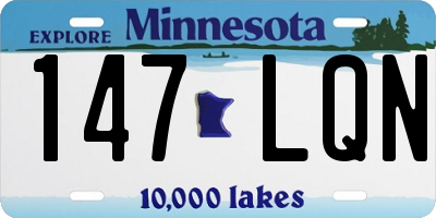 MN license plate 147LQN