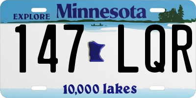 MN license plate 147LQR